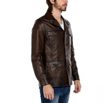 Osprey Leather Jacket // Brown (3XL)