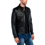 Eagle Leather Jacket // Black (L)