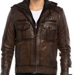 Gadwall Leather Jacket // Tobacco (XS)