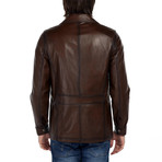 Osprey Leather Jacket // Brown (L)