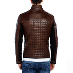 Heron Leather Jacket // Brown (S)