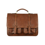 A Midsummer Night's Dream // Leather Briefcase Backpack // Brown