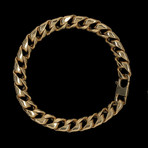Solid 18K Yellow Gold Cuban Link Bracelet