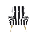 Napoli Modern Accent Chair (Gold Legs)