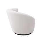 Chiara Collection // Crescent Chair // White