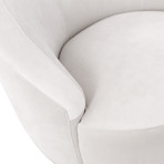 Chiara Collection // Crescent Chair // White