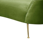 Chloe Collection // Velvet Sofa (Green)