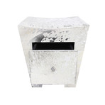 Emerson Collection // Cowhide Side Table