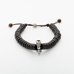 Jean Claude Jewelry // Buddha Sandalwood Healing + Power Bracelet // Dark Brown