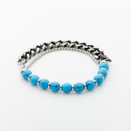 Jean Claude Jewelry // Turquoise Tone Bead Bracelet // Multicolor