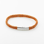 Jean Claude Jewelry // Leather Bracelet // Brown + Silver
