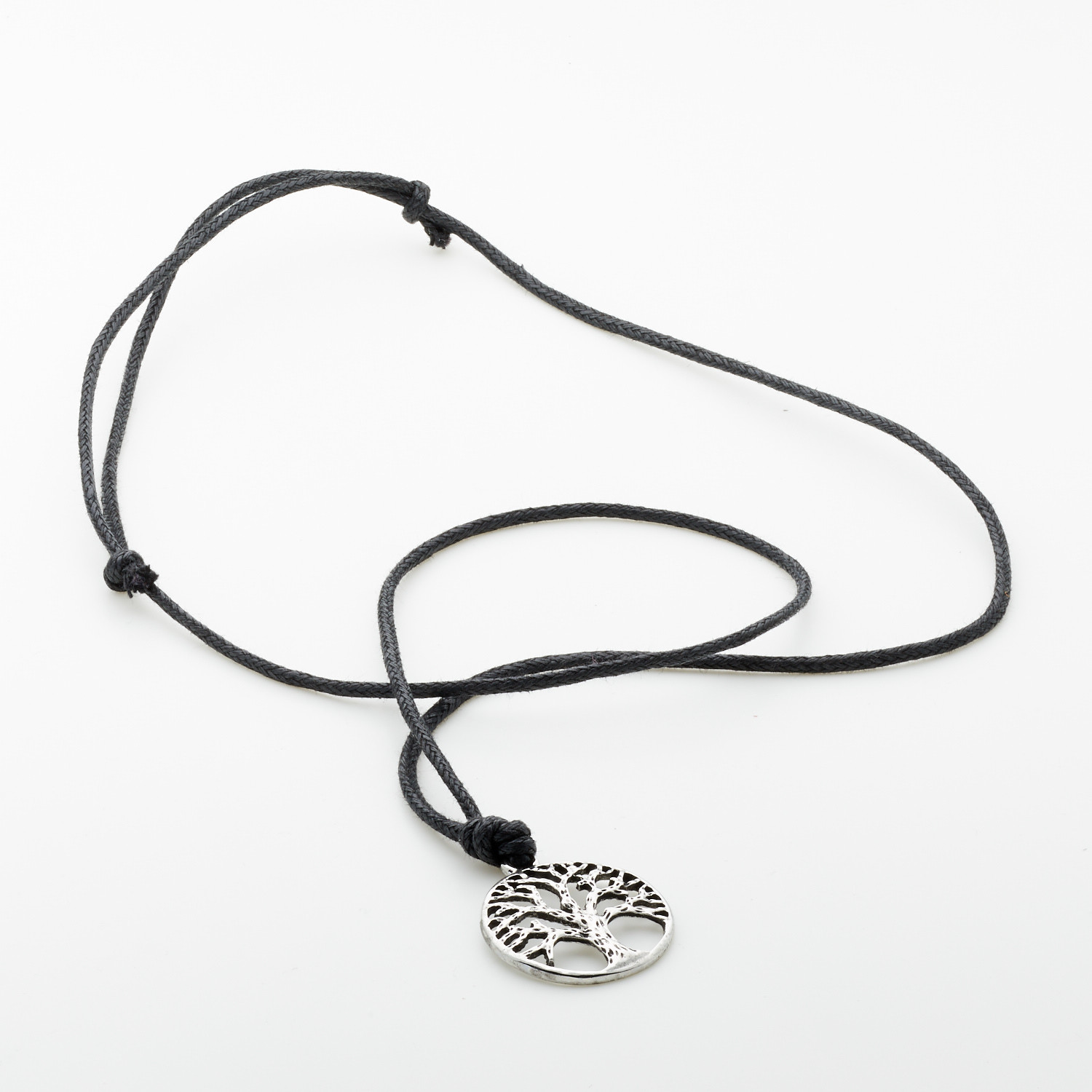 Jean Claude Jewelry // Tree Of Life Necklace // Black + Silver - Jean ...