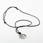 Jean Claude Jewelry // Tree Of Life Necklace // Black + Silver