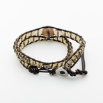 Jean Claude Jewelry // Macramé Smoky Quartz Wrap Bracelet // Multicolor