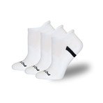 Women's Pro Series No-Show Athletic Sock // 3 Pack (White)