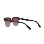 Hughes Polarized Sunglasses // Ebony Wood + Brown Gradient