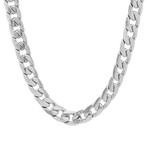 Cuban Link Chain Necklace // Silver