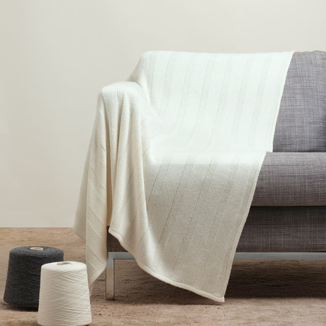 Blanket // Stripe Knit (Dark Gray)