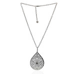 Crivelli 18k White Gold Diamond Pendant Necklace I