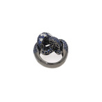 Crivelli 18k White Gold Diamond + Sapphire Ring II // Ring Size: 6.75