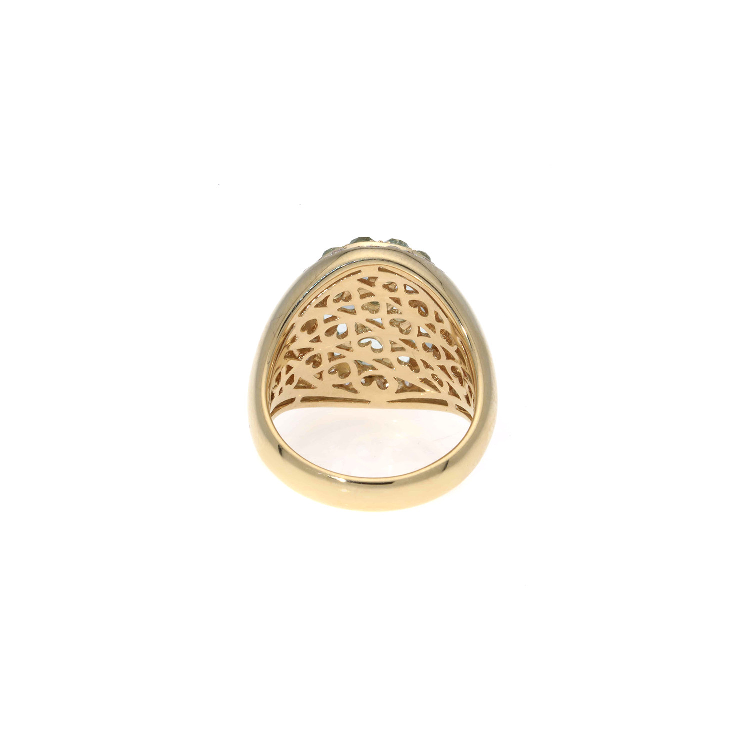 Crivelli 18k Yellow Gold Diamond + Amethyst Ring // Ring Size: 6.75 ...