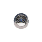 Crivelli 18k White Gold Diamond + Sapphire Ring // Ring Size: 6.5