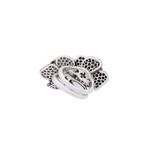 Crivelli 18k White Gold Diamond + Black Diamond Ring // Ring Size: 6.25