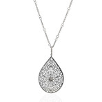 Crivelli 18k White Gold Diamond Pendant Necklace I
