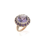 Crivelli 18k Rose Gold Diamond + Amethyst Ring // Ring Size: 7.5