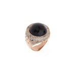 Crivelli 18k Rose Gold Diamond + Brown Diamond Ring // Ring Size: 7