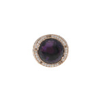 Crivelli 18k Rose Gold Diamond + Brown Diamond Ring // Ring Size: 7