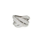 Crivelli 18k White Gold Diamond Ring // Ring Size: 7