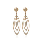Crivelli 18k Rose Gold Diamond Drop Earrings
