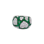 Crivelli 18k White Gold Diamond + Sapphire Ring // Ring Size: 7.5