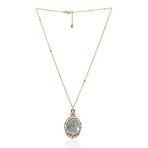 Crivelli 18k Rose Gold Diamond + Quartz Cocktail Necklace