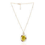Crivelli 18k Yellow Gold Diamond + Sapphire Necklace