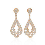 Crivelli 18k Yellow Gold Diamond Drop Earrings