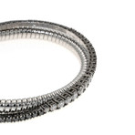 Crivelli 18k White Gold Diamond Bangle Bracelet