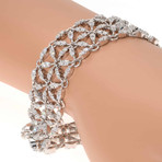 Crivelli 18k White Gold Diamond Statement Bracelet
