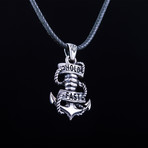 Hold Fast Anchor Pendant II // Silver