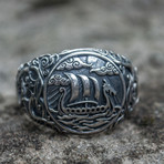 Urnes Ornament + Viking Ship Ring (13)