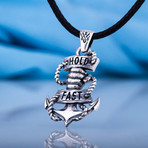 Hold Fast Anchor Pendant II // Silver