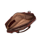 Garth Zipster Briefcase (Cognac)