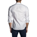 Jacquard Long-Sleeve Shirt // White (XS)