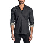 Pin Point Long Sleeve Shirt // Black (S)