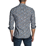 Long Sleeve Shirt // Navy Floral (XS)