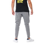 Samuel Embroidered Joggers // Gray (Small)