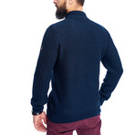 Wool Isaac Cardigan // Navy (XL)
