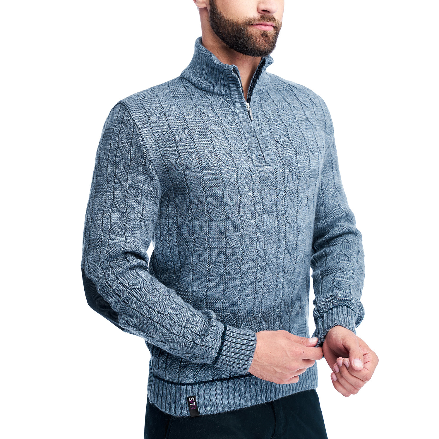 Wool Benjamin Sweater // Denim (XL) - fashion atlas - Touch of Modern
