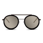 Riker Polarized Sunglasses // Gunmetal + Bronze Reflect